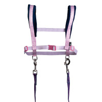 Harnais HKM Funny Horses Hearts Rose / bleu foncé