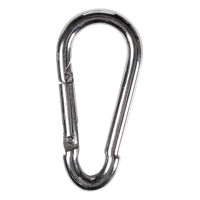 Karabinerhaken HKM Silberfarben