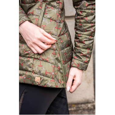 Steppjacke HKM Edinburgh Olivgrün Gr&uuml;n