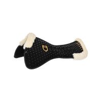 Formgedächtnis- und ökologische Wollschabracke mit Silikongrip und Equestro-Logo Schwarz Formgedächtnis- und ökologische Wollschabracke mit Silikongrip und Equestro-Logo Schwarz