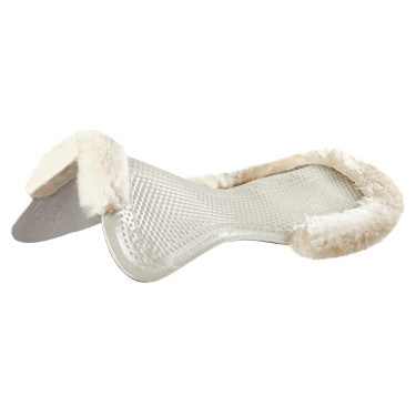 Therapeutisches Gel-Pad mit Ausschnitt und Rand aus Schafwolle mit Dri-Lex Acavallo Therapeutisches Gel-Pad mit Ausschnitt und Rand aus Schafwolle mit Dri-Lex Acavallo