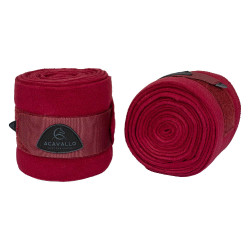 Polarfleece-Trainingsbandagen mit Klettverschluss Acavallo, 2er-Set