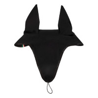 Fliegenhaube aus technischem Gewebe mit Befestigung am Nasenriemen Equestro Schwarz / schwarz Fliegenhaube aus technischem Gewebe mit Befestigung am Nasenriemen Equestro Schwarz / schwarz