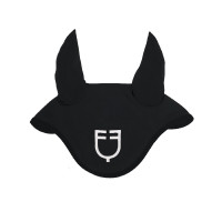 Fliegenhaube aus technischem Gewebe Black Line Edition Equestro Schwarz