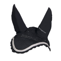 Bonnet anti-mouches tricoté avec cordura Equestro Noir
