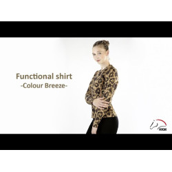 T-Shirt Clolour Breeze Langarm HKM Natürlich Braun