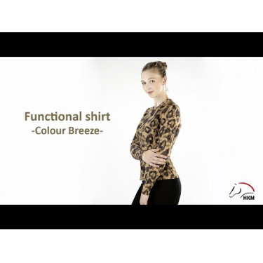 T-Shirt Clolour Breeze Langarm HKM Natürlich Braun T-Shirt Clolour Breeze Langarm HKM Natürlich Braun