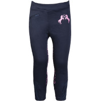 Leggings HKM Pink Pony Silikon-Besatz Dunkelblau