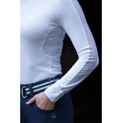 Funktionsshirt Hunter Langarm HKM Weiß Weiß