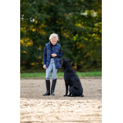 Hose Bria mit Silikon-Besatz HKM Blaugrau