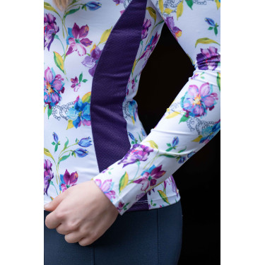 Funktions-T-Shirt Lilac Flower HKM Funktions-T-Shirt Lilac Flower HKM