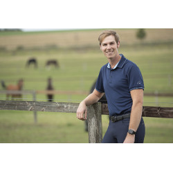 Polo voor heren Classico HKM Dunkelblau