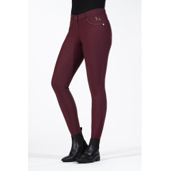 Pantalon Beagle fond intégral en silicone HKM Bordeaux Pantalon Beagle fond intégral en silicone HKM Bordeaux