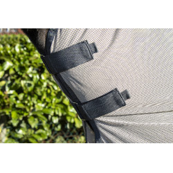 Fliegendecke Fransen Stylec.abnehmbar HKM Silber / Grau