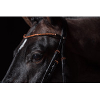 Trense Rosegold Glamour Style HKM Schwarz / Roségold