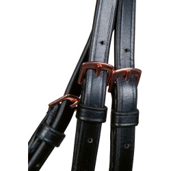 Trense Rosegold Glamour Style HKM Schwarz / Roségold