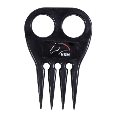 Zopfset für Mähne HKM Schwarz