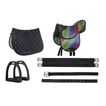 Sattel für Shetland Set Colourful HKM Sattel für Shetland Set Colourful HKM