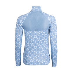 Funktionsshirt Minimal Langarm HKM Rauchblau / Weiß Funktionsshirt Minimal Langarm HKM Rauchblau / Weiß