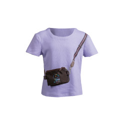 Kurzarm-Sweatshirt Lola Bag HKM Lavendel Lila