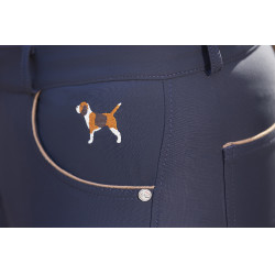Beagle-Reithose mit Silikon-Besatz HKM Dunkelblau Beagle-Reithose mit Silikon-Besatz HKM Dunkelblau