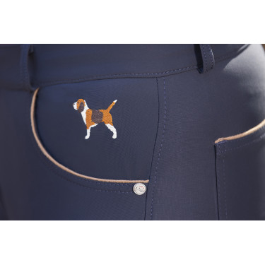 Beagle-Reithose mit Silikon-Besatz HKM Dunkelblau Beagle-Reithose mit Silikon-Besatz HKM Dunkelblau