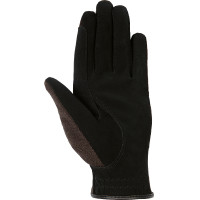 Professionelle Nubuk-Handschuhe HKM Schwarz / schwarz