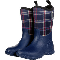 Softoprène Thermo-Stiefel HKM Marineblau / Marineblau kariert