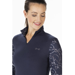 Funktions-T-Shirt Monaco Style HKM Dunkelblau