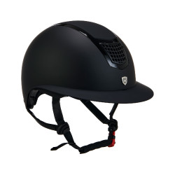 Ultraleichter Helm aus widerstandsfähigem mattem Kunststoff mit großem Visier (3 Polsterungen) Eclipse Equestro