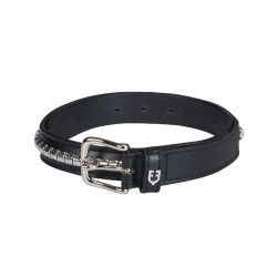 Leder-Gürtel mit silbernen Nieten Equestro