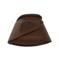 Cloches en cuir écologique avec fermeture velcro Acavallo Noir