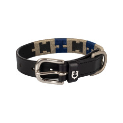 Hundehalsband aus Leder mit geometrischem Muster Polo H Equestro Hundehalsband aus Leder mit geometrischem Muster Polo H Equestro