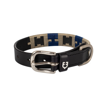 Hundehalsband aus Leder mit geometrischem Muster Polo H Equestro Hundehalsband aus Leder mit geometrischem Muster Polo H Equestro