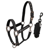 Halfter und Führstrick Equestro Schwarz Halfter und Führstrick Equestro Schwarz