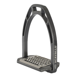 Steigbügel aus Aluminium Arco Evolution Alupro Acavallo Kohle