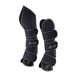 Transportgamaschen aus 900D-Polyester-Ripstop Acavallo, 4 Stück Schwarz Transportgamaschen aus 900D-Polyester-Ripstop Acavallo, 4 Stück Schwarz