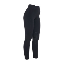 Damen-Tights aus technischem Stretchstoff Kao Light Equestro Schwarz / schwarz
