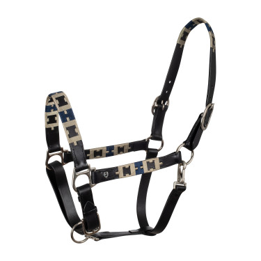 Lederhalfter mit geometrischem Polo-Muster Equestro