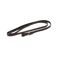 Lederlonge mit silberner Kette Equestro Dunkelbraun Lederlonge mit silberner Kette Equestro Dunkelbraun