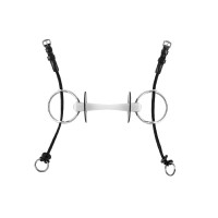 Gebiss mit Seil Gag Equestro Schwarz Gebiss mit Seil Gag Equestro Schwarz
