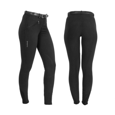 Damenhose Selene aus Stretch-Baumwolle Equestro Schwarz