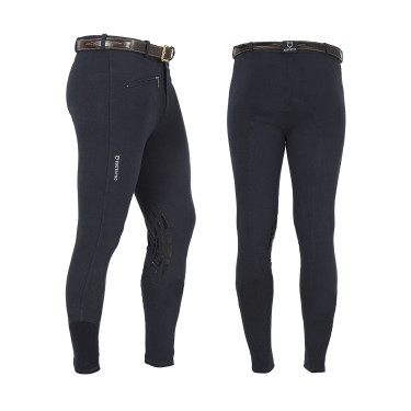 Herrenhose Zeus mit Kniebesatz aus Stretch-Baumwolle Equestro