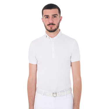 Wettkampf-Poloshirt für Herren mit kurzen Ärmeln aus atmungsaktivem Funktionsgewebe Hunt Equestro