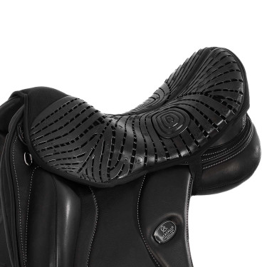 Gel-Sitzschutz Air Plus für Dressur mit 10 mm Außengel Acavallo Schwarz