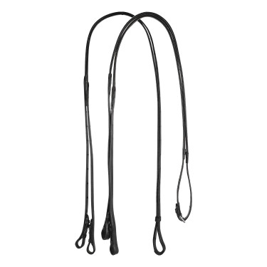 Doppelte Dressurzügel aus Leder Equestro