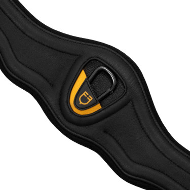 Anatomischer Ledergurt mit geprägtem und gepolstertem Neopren Equestro Anatomischer Ledergurt mit geprägtem und gepolstertem Neopren Equestro