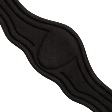 Anatomischer Ledergurt mit geprägtem und gepolstertem Neopren Equestro Dunkelbraun