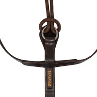 Thiedemann-Zügel aus italienischem Leder und röhrenförmigem Nylon Acavallo Dunkelbraun Thiedemann-Zügel aus italienischem Leder und röhrenförmigem Nylon Acavallo Dunkelbraun