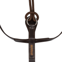 Thiedemann-Zügel aus italienischem Leder und röhrenförmigem Nylon Acavallo Dunkelbraun Thiedemann-Zügel aus italienischem Leder und röhrenförmigem Nylon Acavallo Dunkelbraun